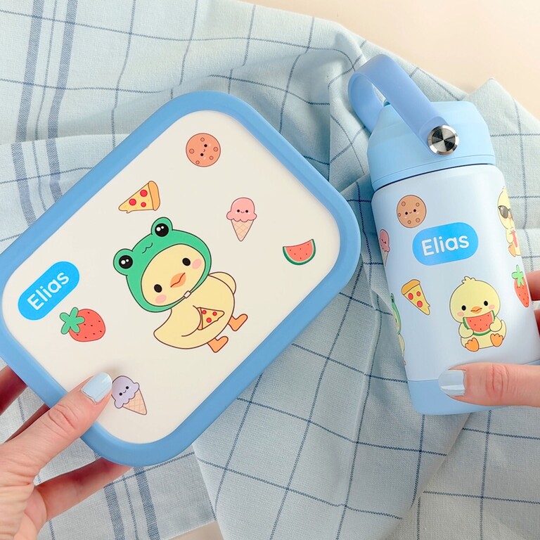 Brotdose und Kinderflasche