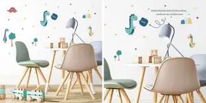 Dinosaurier-Wandsticker im Kinderzimmer
