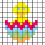 Ostern mit den kindern 2 Küken ausmalbild