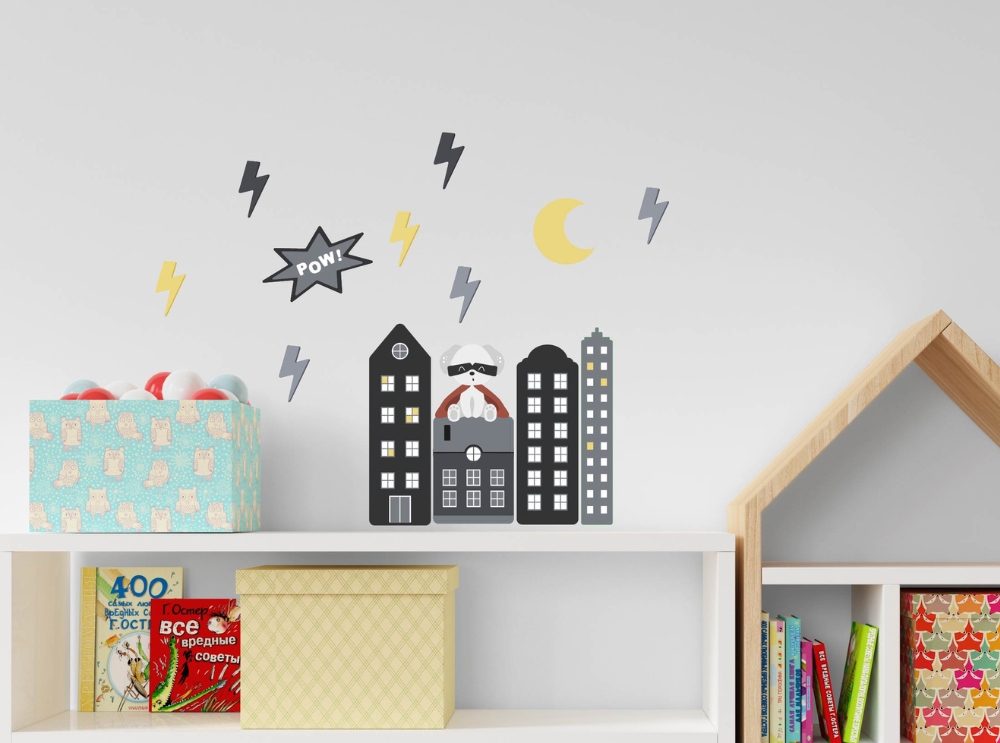 Wandtattoos mit superhelden