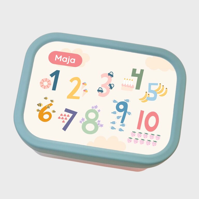 Designplatte für die Brotdose mit Name