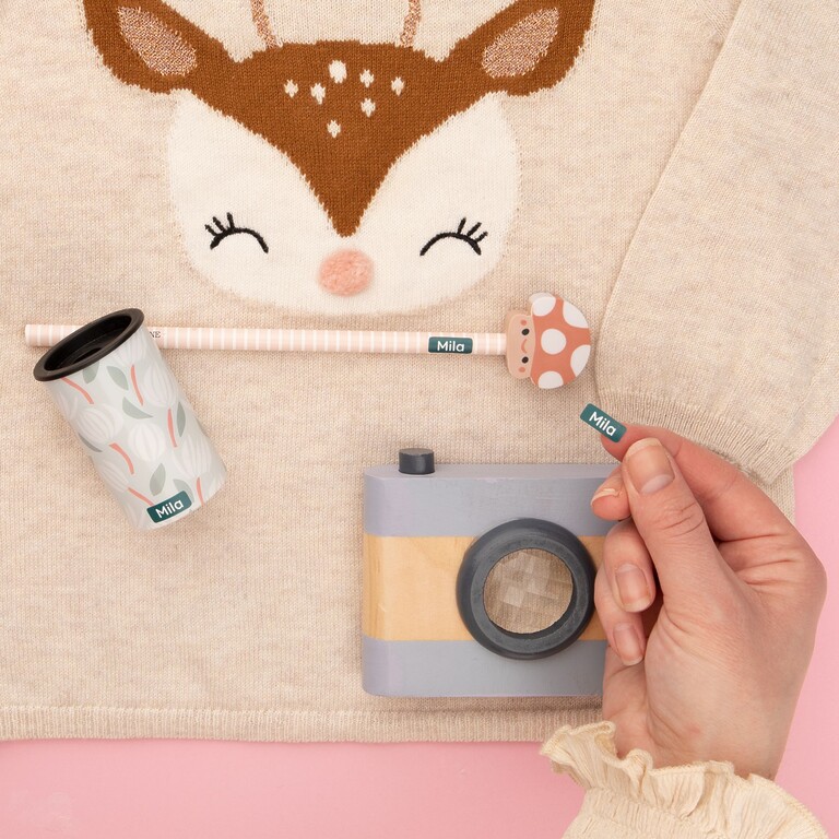 Mini-Aufkleber Anwendung