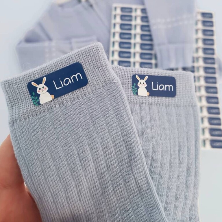 Bügeletiketten Anwendung