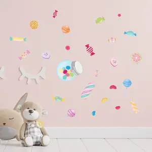 Süßigkeiten Wandsticker im Kinderzimmer
