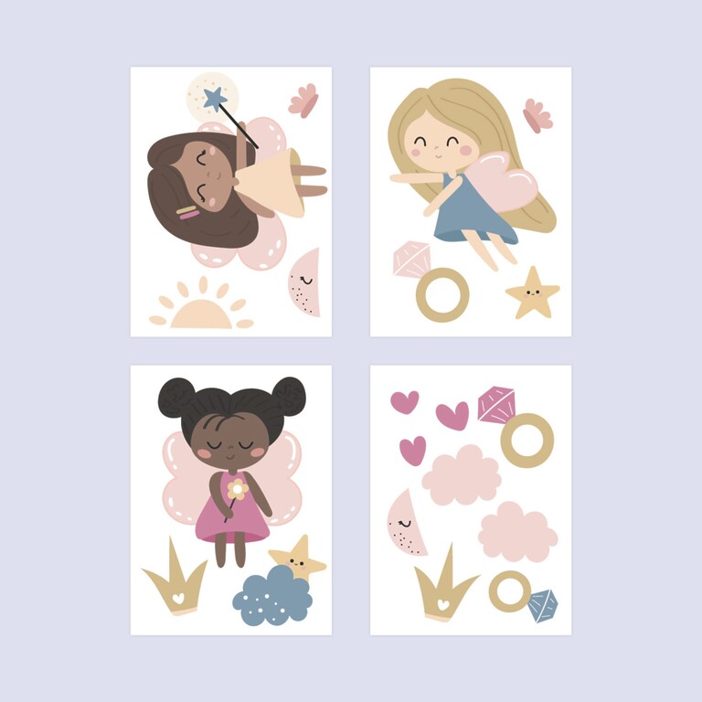 Magische Feen Wandsticker Sammlung alle Motive