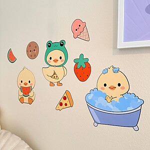 Wandsticker Ducky Entchen an der Kinderzimmerwand