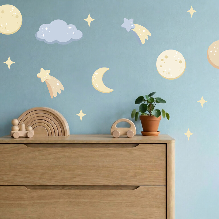 Leuchtende Wandsticker Nachthimmel