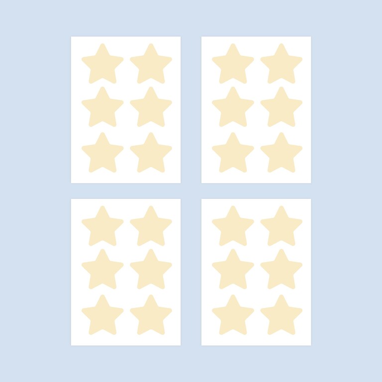 Leuchtende Sterne Wandsticker leuchten im Dunkeln