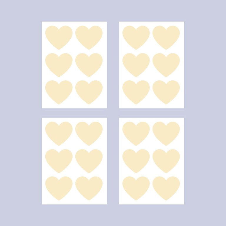 Sammlung der leuchtenden Herzen Wandsticker