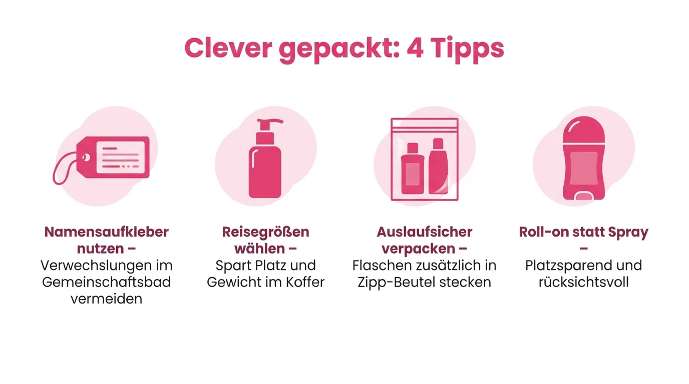 4 packtipps für die klassenfahrt mit reisegrößen, zipp-beutel und roll-on