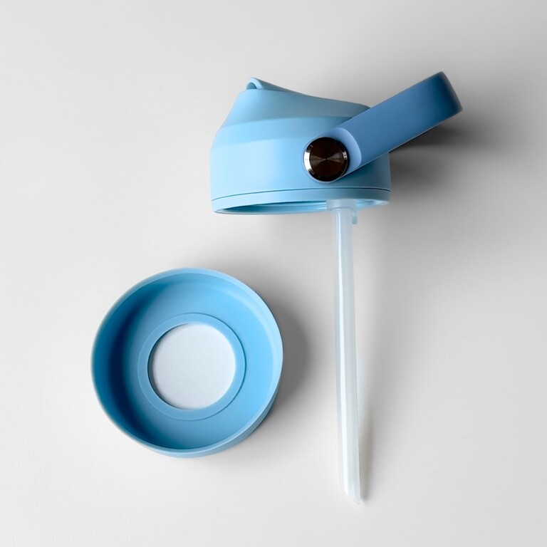 Trinksaugerverschluss für Kinderflasche, blau