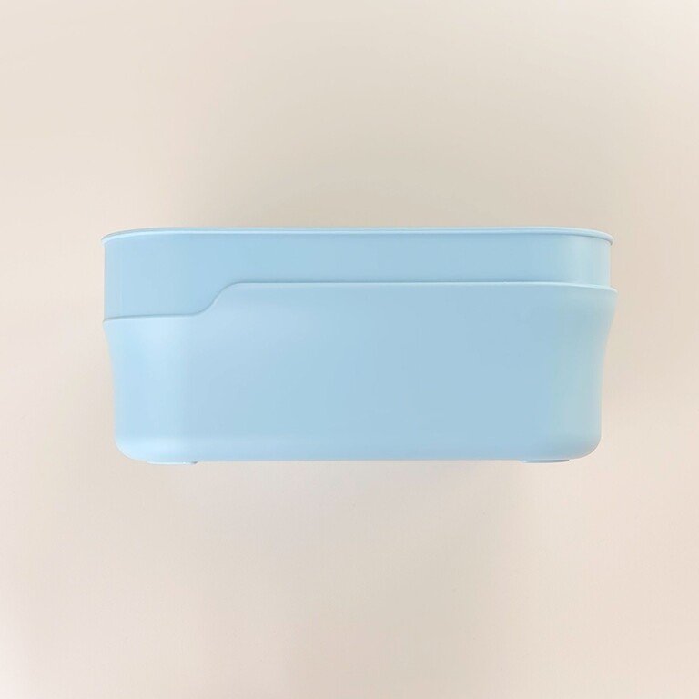 Boden für Brotdose, blau, Seitenansicht