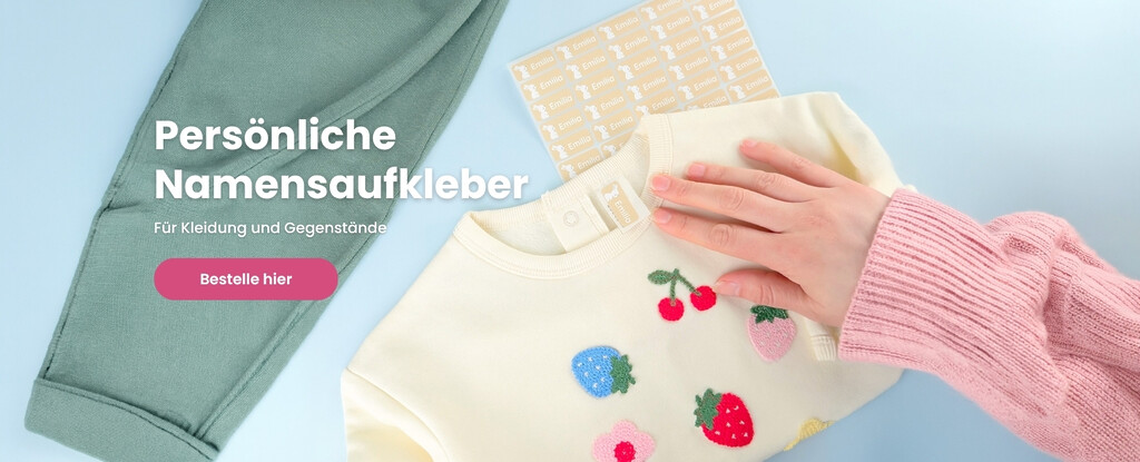 Kleberli namensaufkleber home
